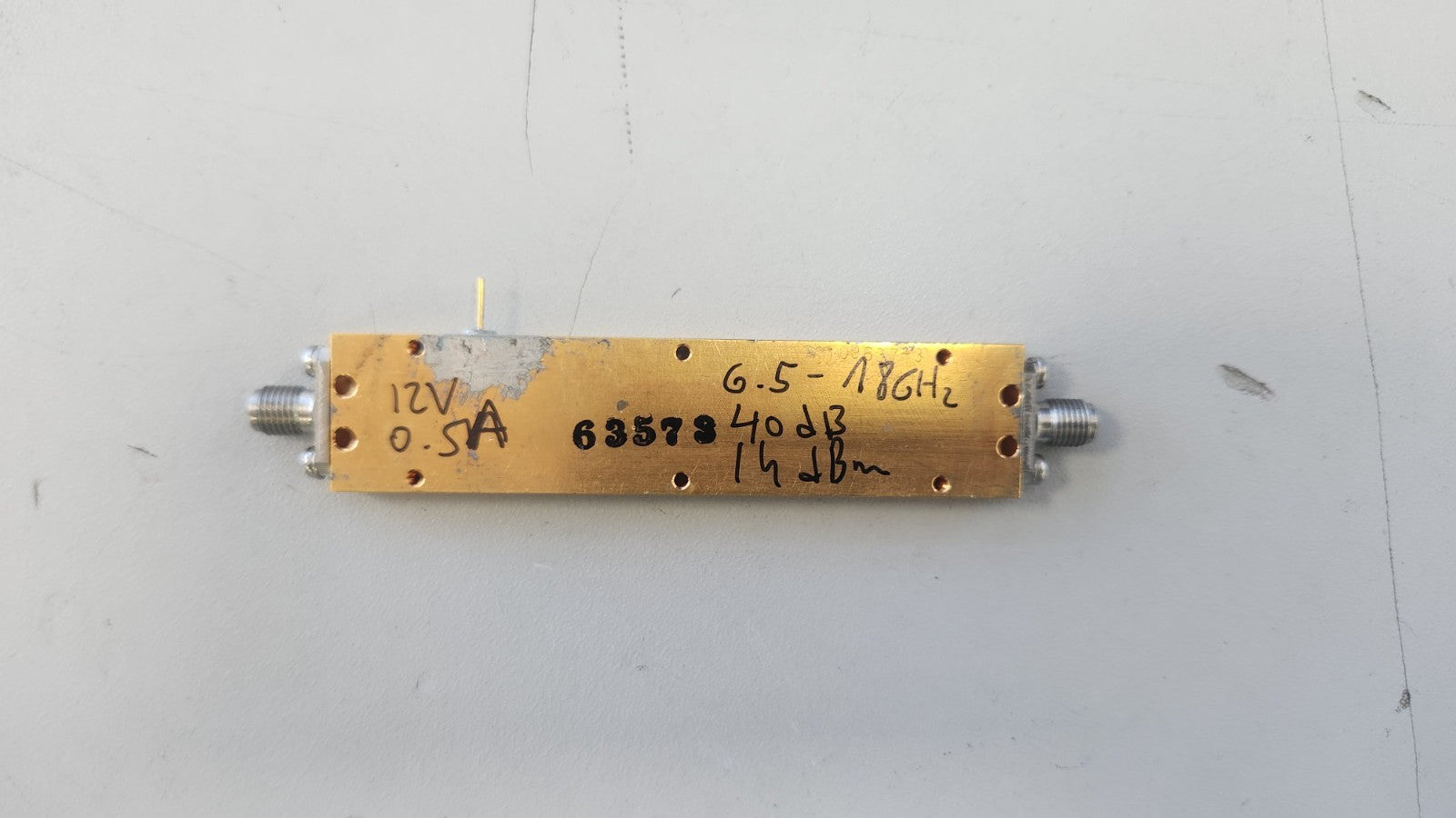 MITEQ RF Amplifier 6.5-18GHz 40dB AFD10-1218