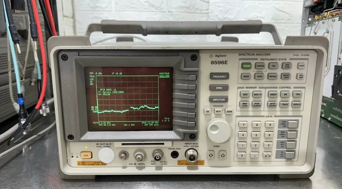 Used HP 8596E 9kHz-12.8GHz Spectrum Analyzer