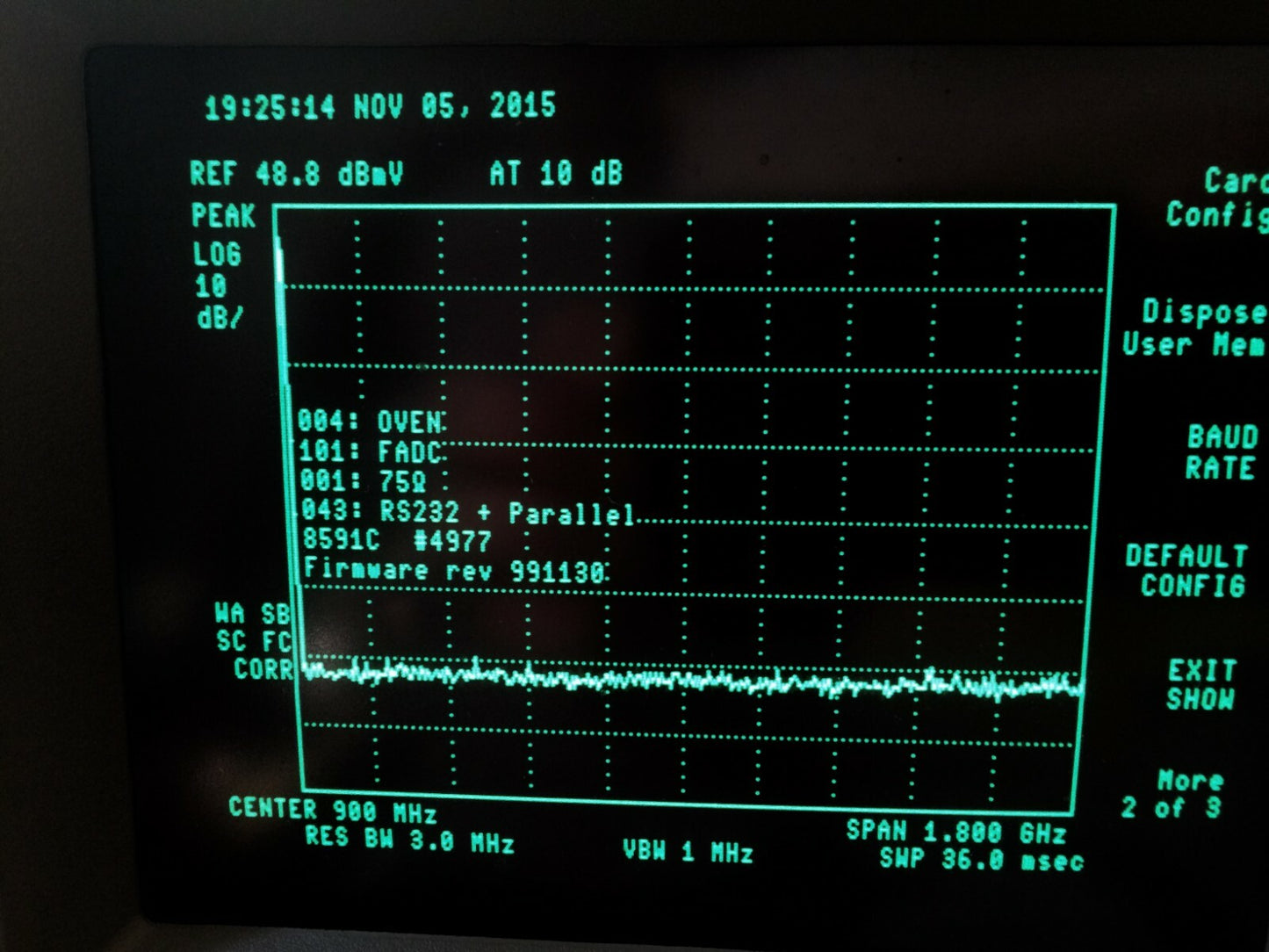 HP Agilent Keysight 8591C Cable TV Analyzer 1.8GHz