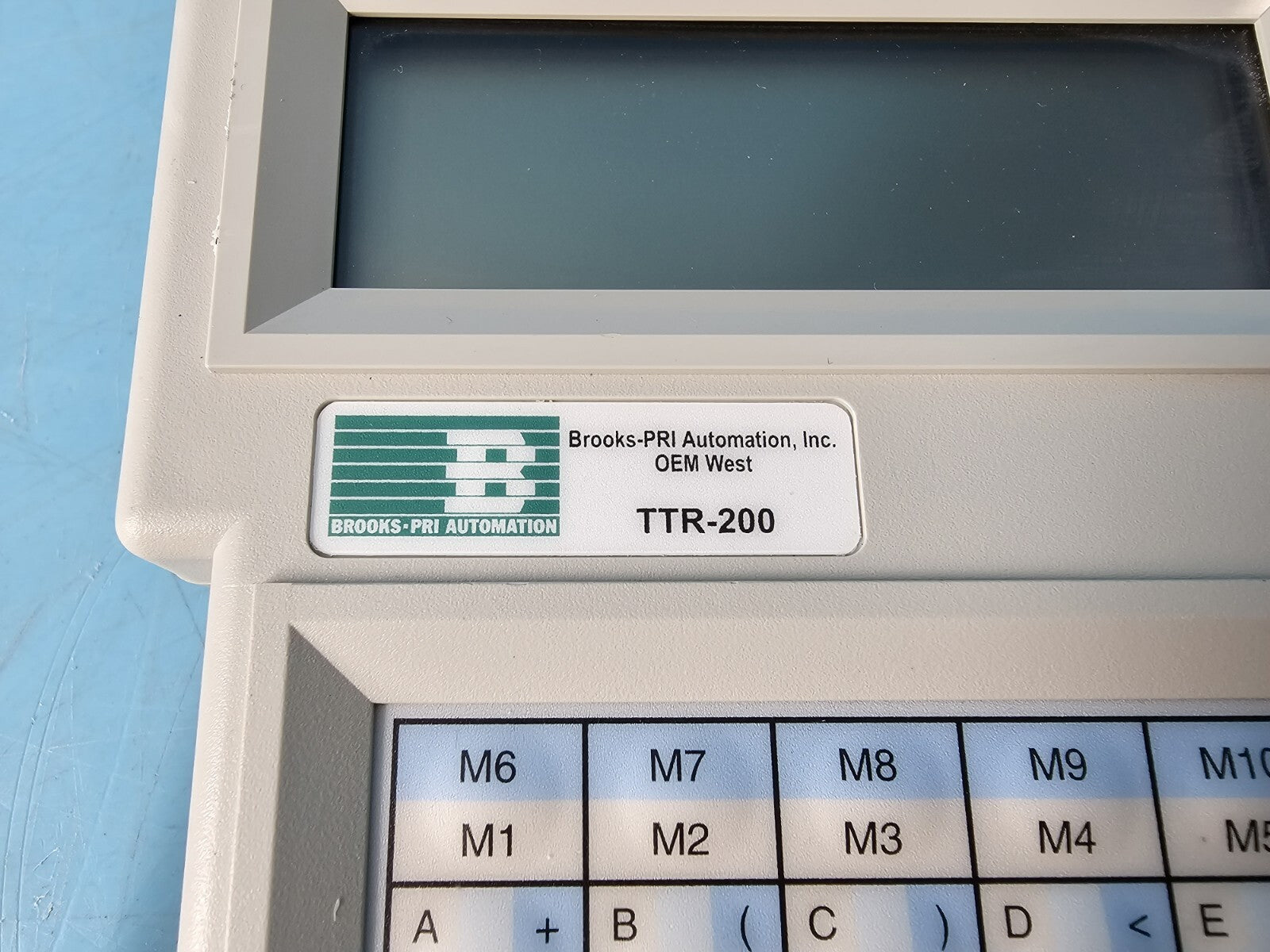 Brooks PRI Automation TTR-200 110976 Teach Pendant