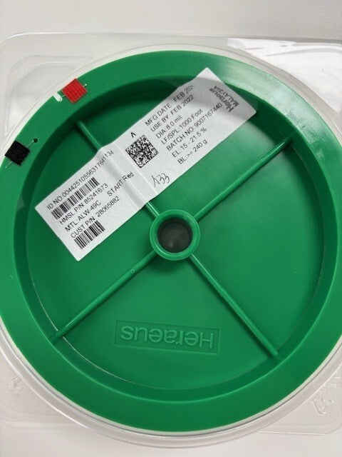 Heraeus AWL-49C Bonding Wire 8 Mil 1000ft Expired