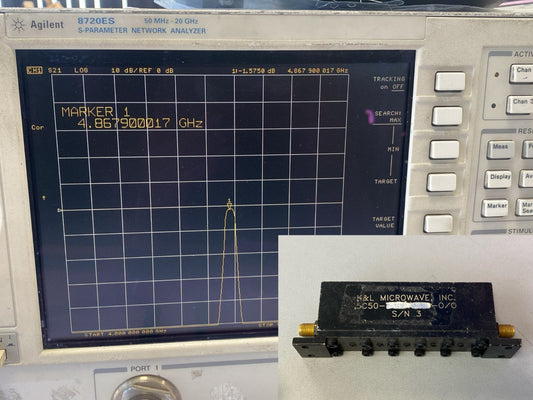 K&L Band Pass Filter 4.8 GHz Center Frequency 35 MHz