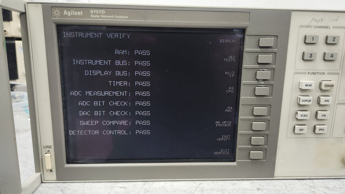Agilent 8757D Scalar Network Analyzer LCD