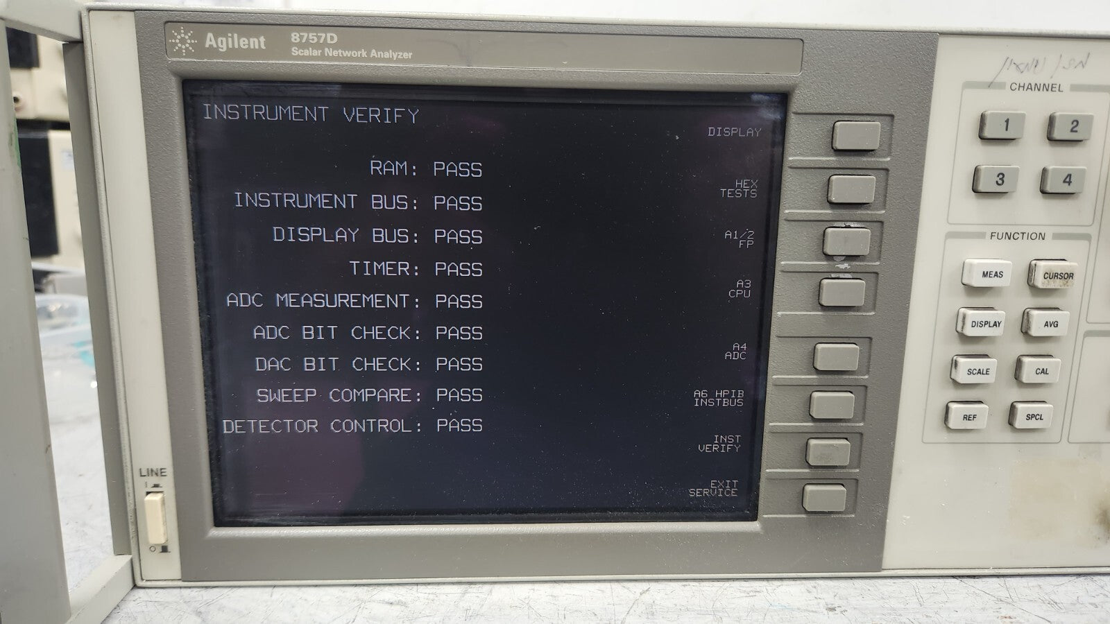Agilent 8757D Scalar Network Analyzer LCD