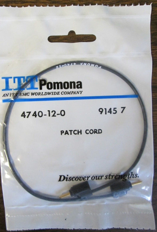 Jumper Cable Pin Tip Plug Stackable Pomona 4740-12 Gold