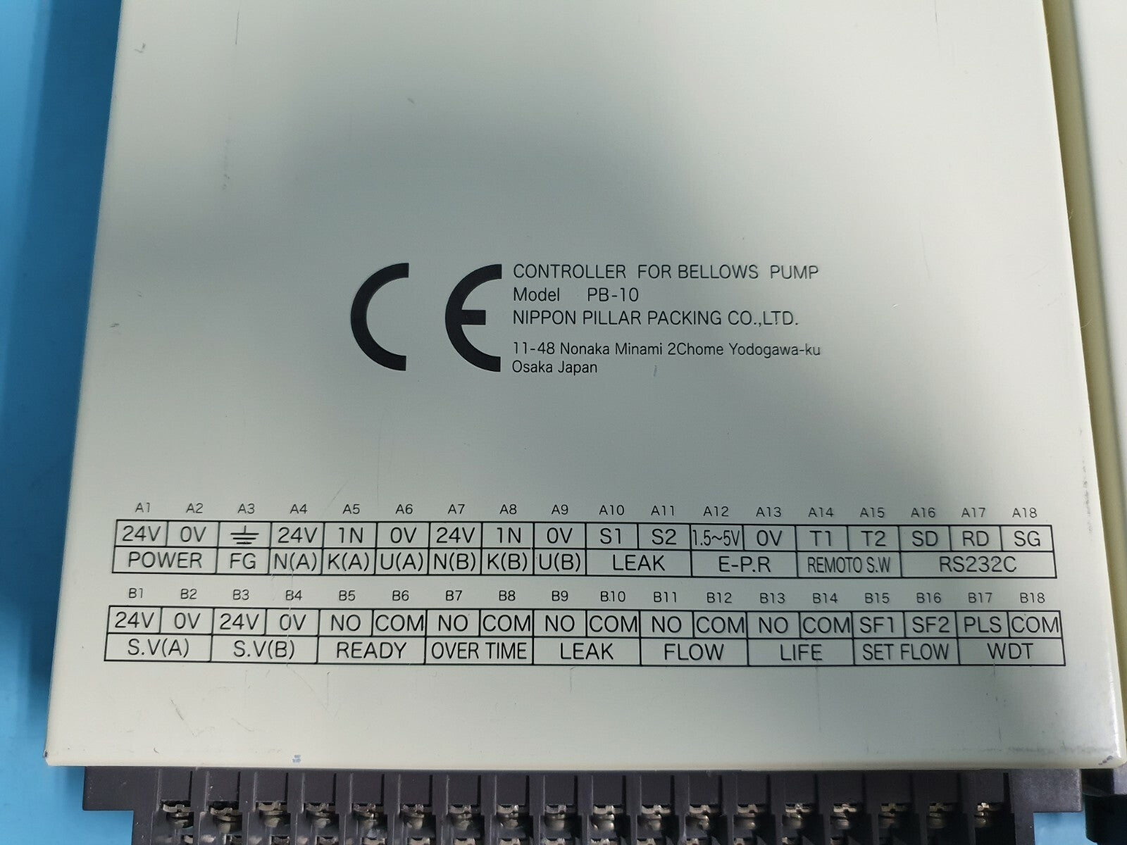 Nippon Pillar PB-10 Pump Controller