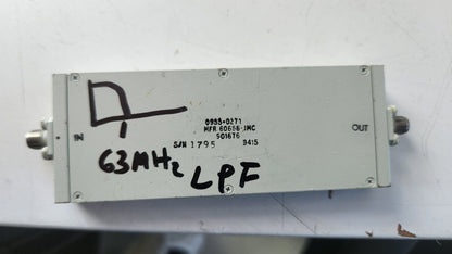Low Pass Filter 63MHz Cut Off 0955-0271
