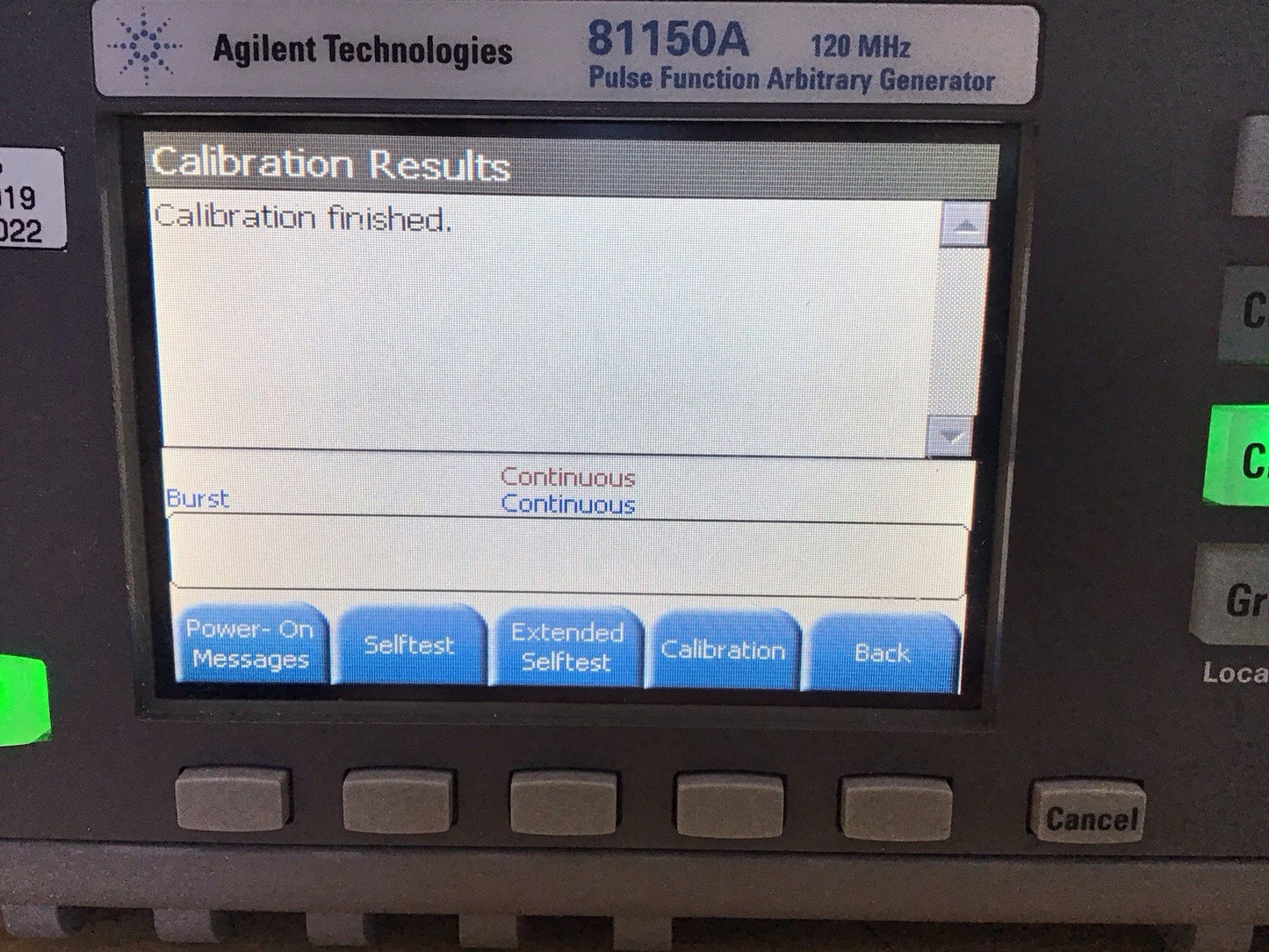 Agilent Keysight 81150A Pulse Function Generator