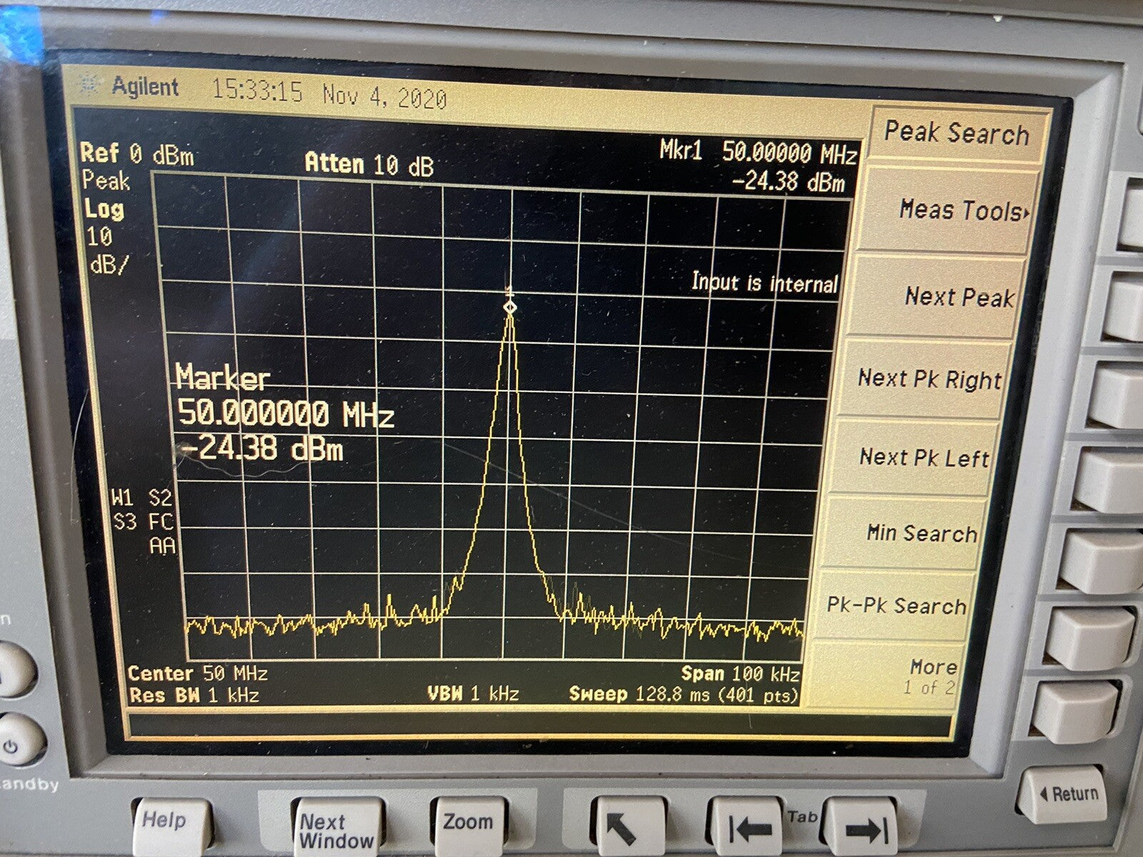 Agilent E4401b Spectrum Analyzer