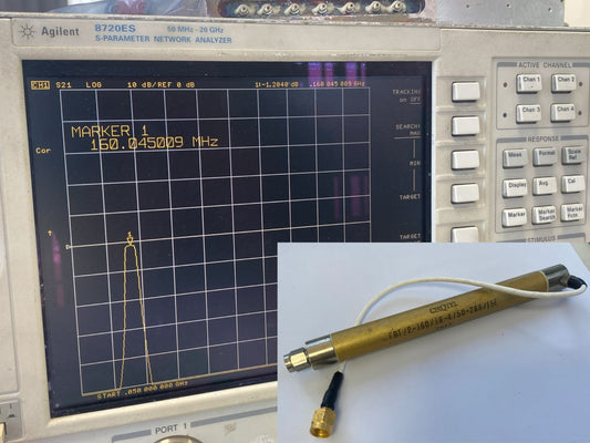 Band Pass Filter CF 160MHz BW 18MHz