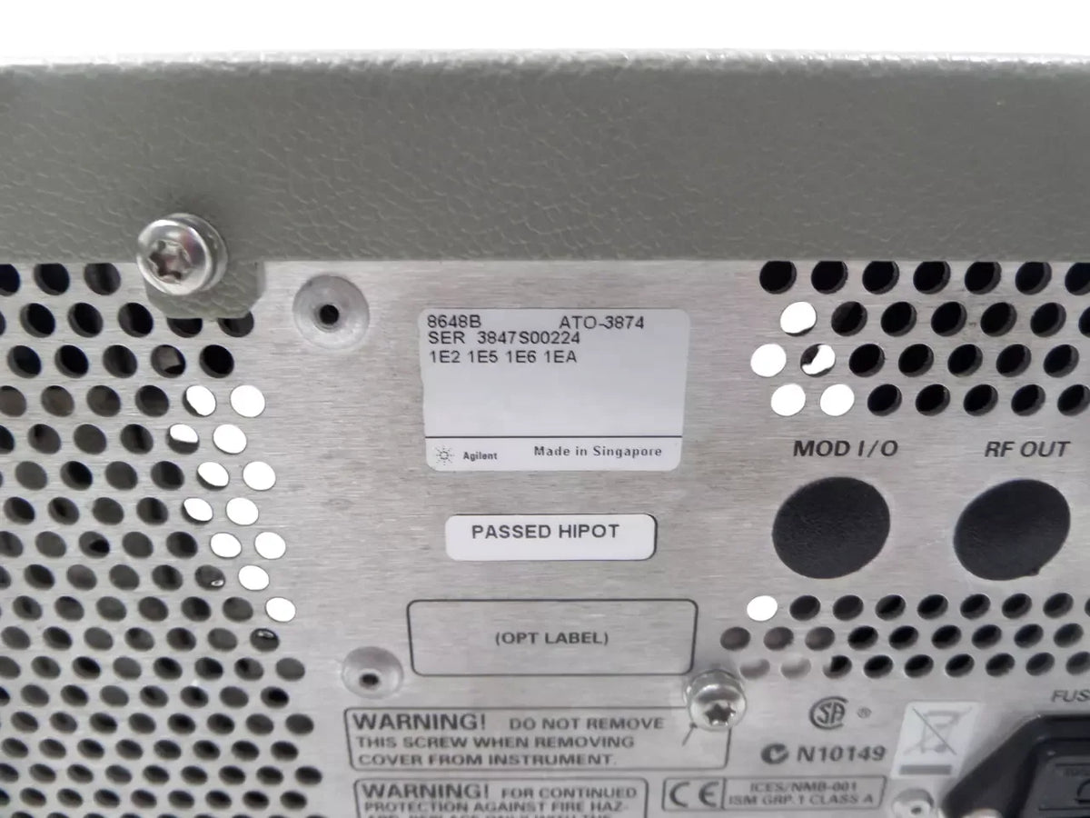 Agilent 8648B 9kHz-2GHz RF Signal Generator