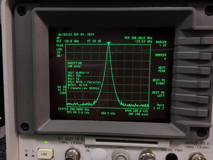 HP Agilent 8591C Cable TV Analyzer with CATV Options Calibrated