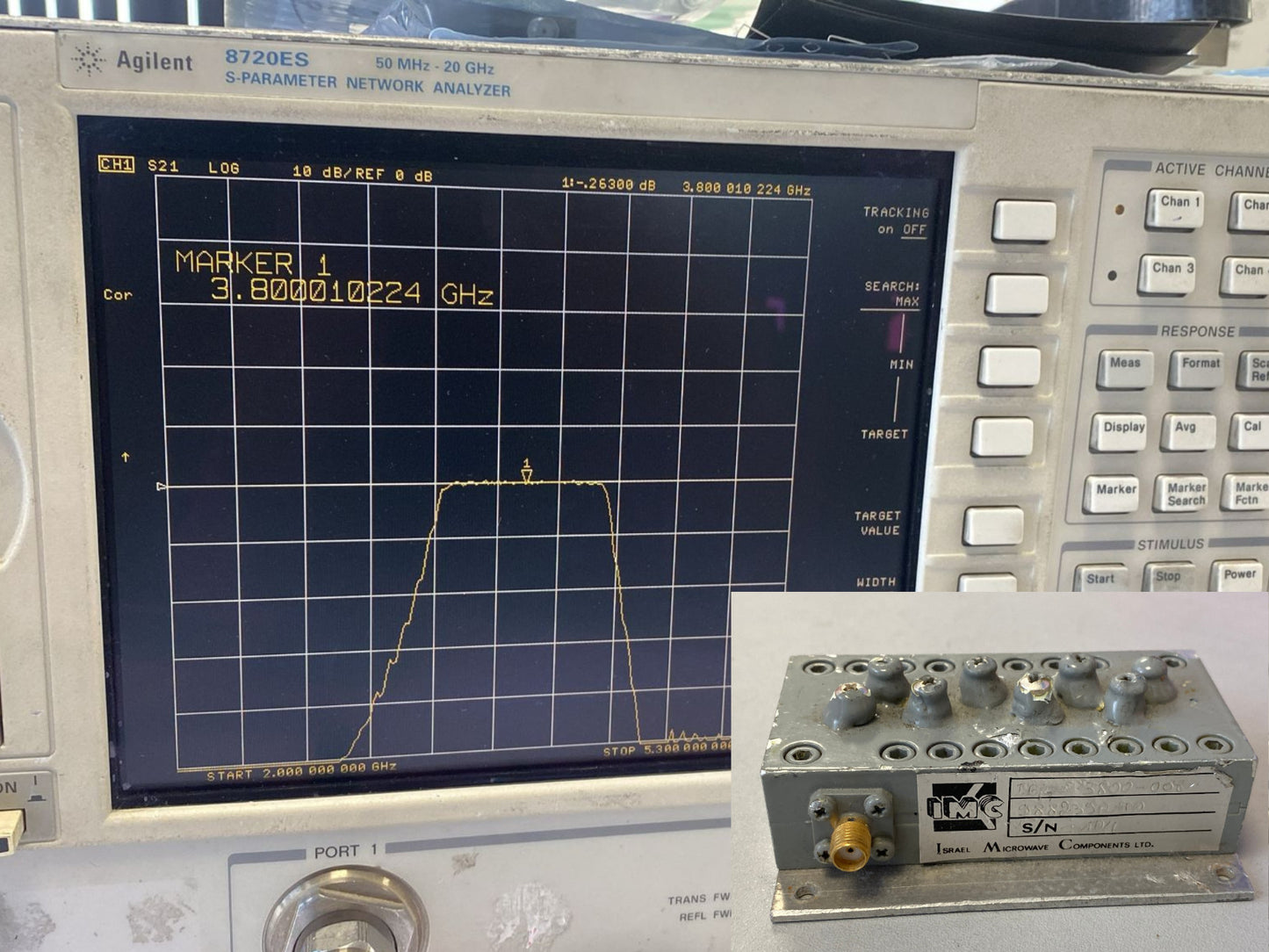 Band Pass Filter 3.8 GHz 870 MHz IBP-3800