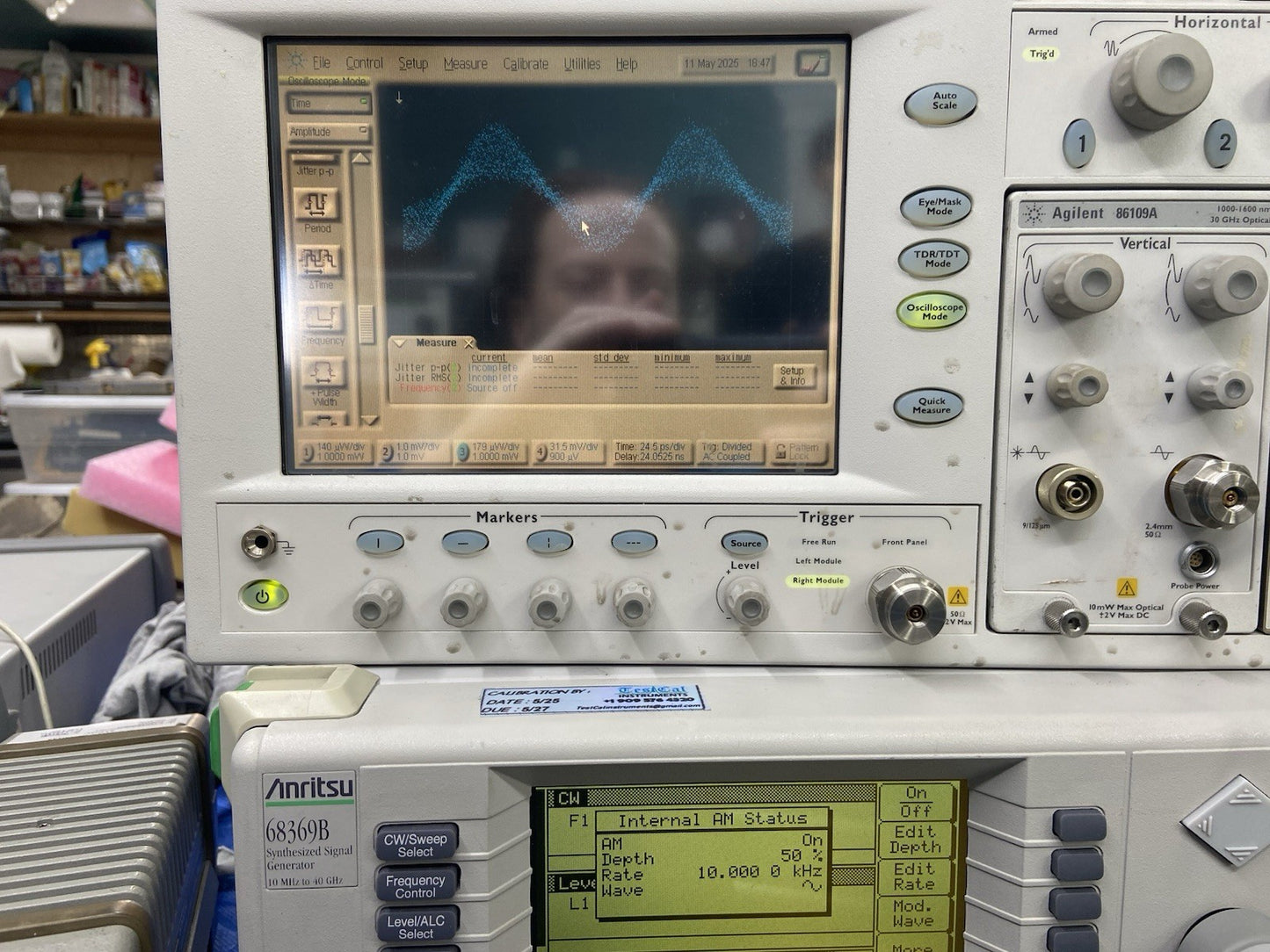 Agilent 86100A Oscilloscope 40/66GHz Optical 30GHz Electrical