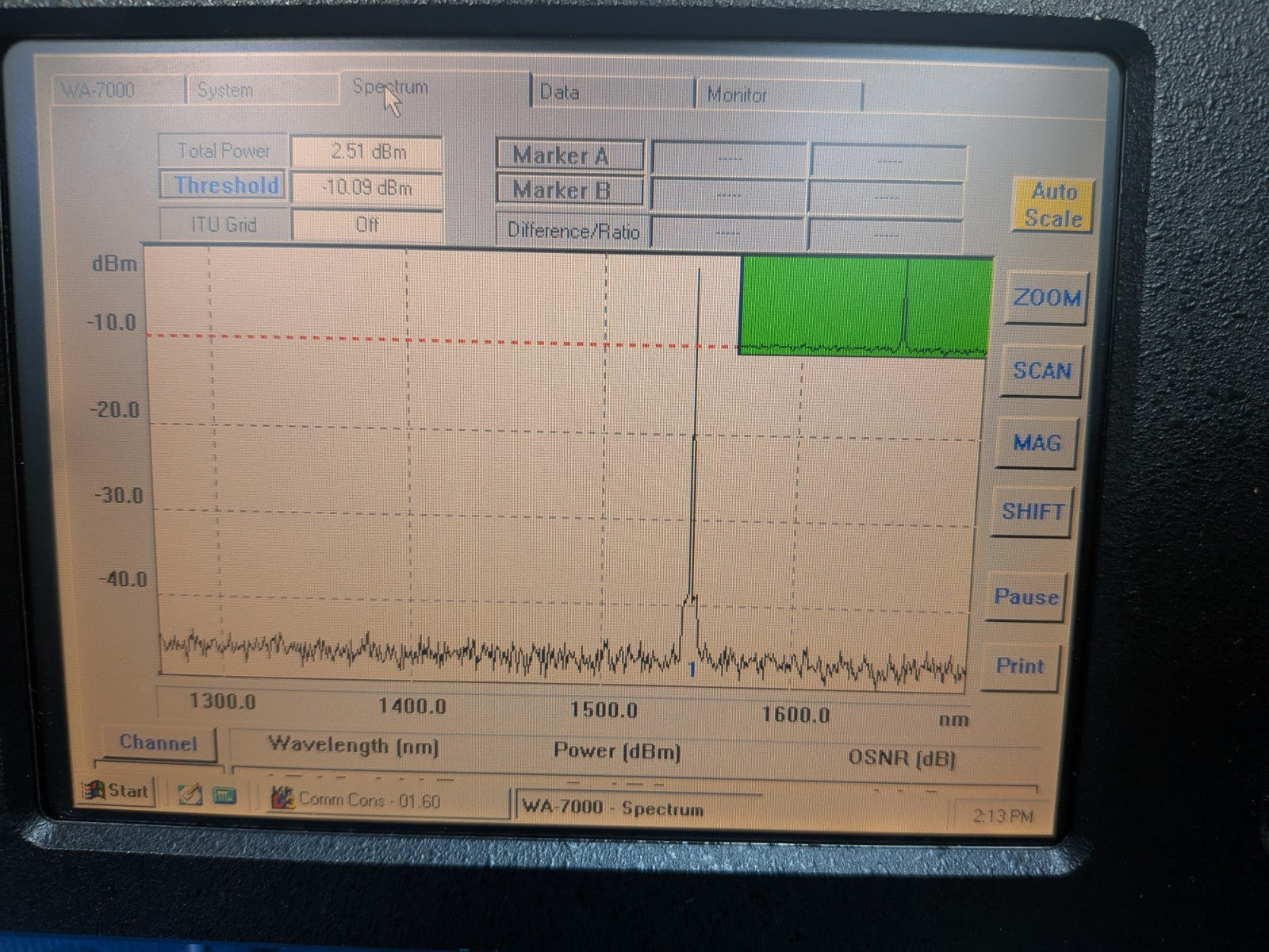 Burleigh WA-7000 Wavemeter Multiline Wavelength Meter