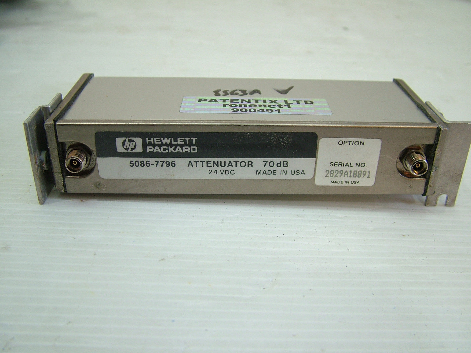 Agilent 5086-7796 Attenuator 70dB for 8563E