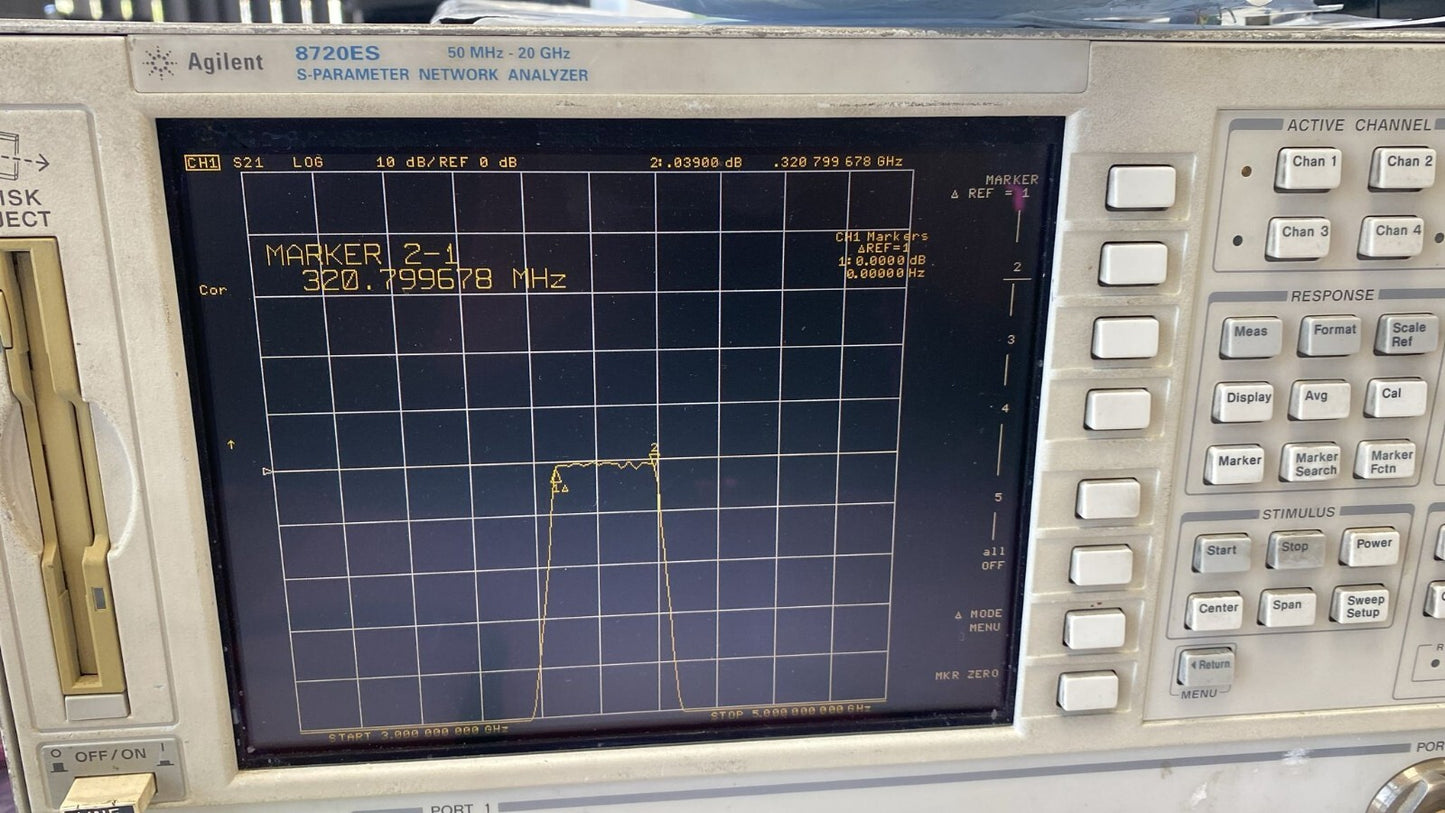 Band Pass Filter 4 GHz 320 MHz 0.8dB Loss