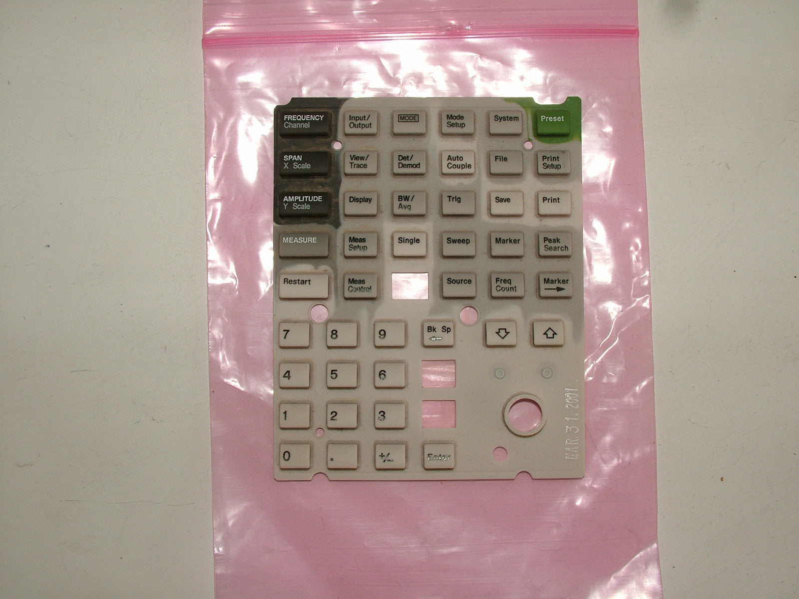Keypad for E4407B Spectrum Analyzer