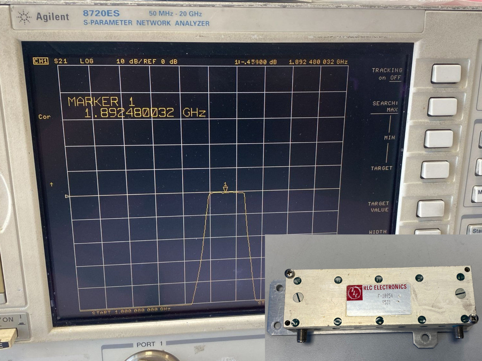 Band Pass Filter 1.8 GHz 210 MHz Bandwidth F-10954
