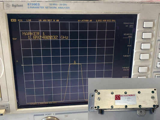 Band Pass Filter 1.8 GHz 210 MHz Bandwidth F-10954