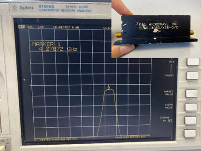 Band Pass Filter 4 GHz 48 MHz BW 4dB