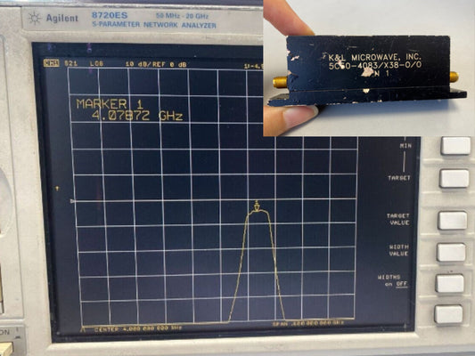 Band Pass Filter 4 GHz 48 MHz BW 4dB