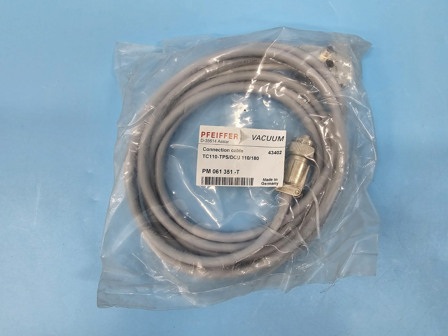 New Pfeiffer TC110-TPS/DCU Turbopump Connection Cable