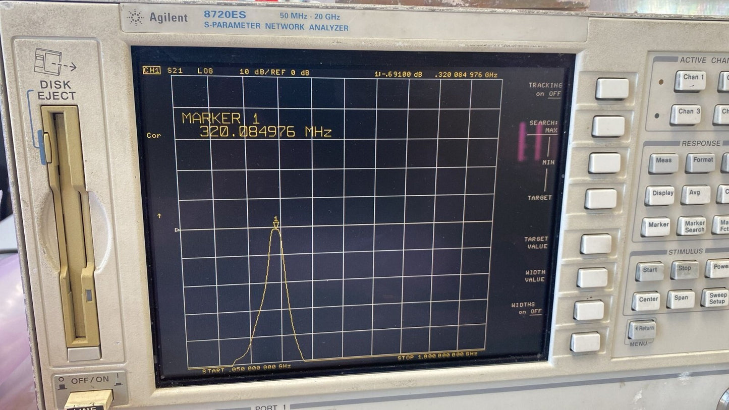 Band Pass Filter 320 MHz 20 MHz BW