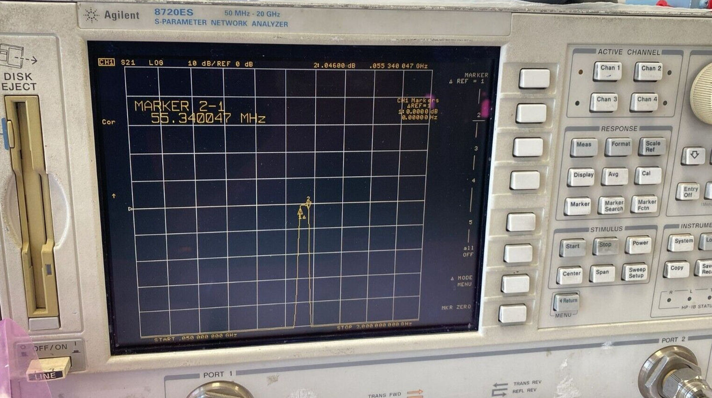 Band Pass Filter 1.1 GHz 55 MHz Bandwidth 0.4 dB Loss