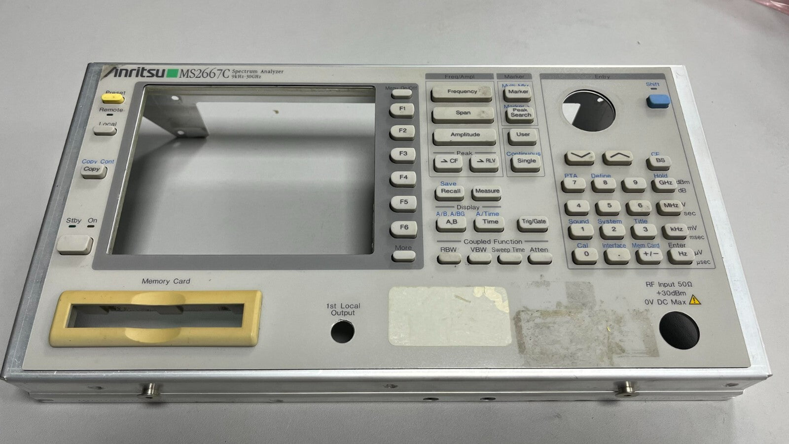 Anritsu MS2667C Front Panel