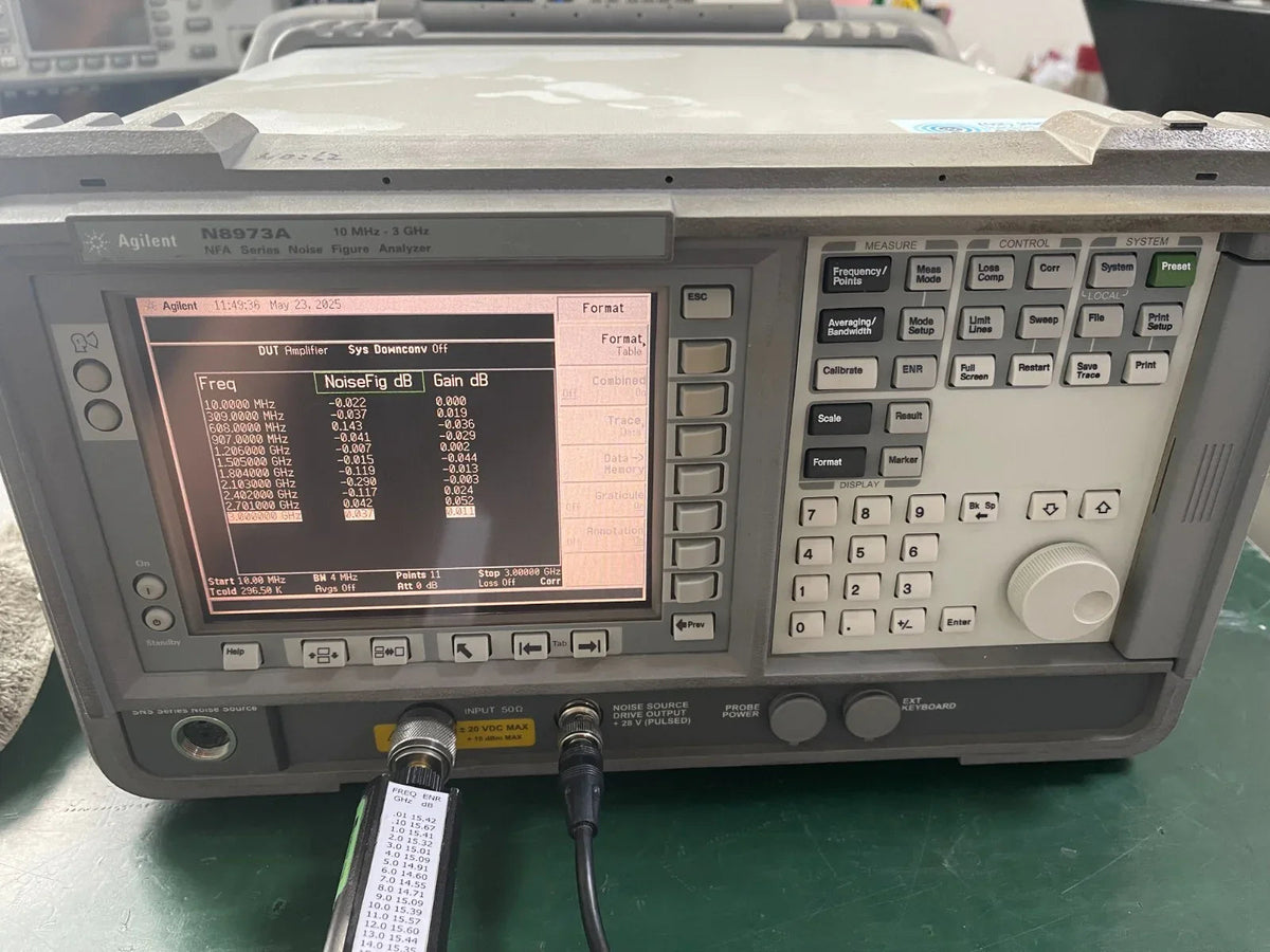 Agilent N8973A 10MHz-3GHz Noise Figure Analyzer