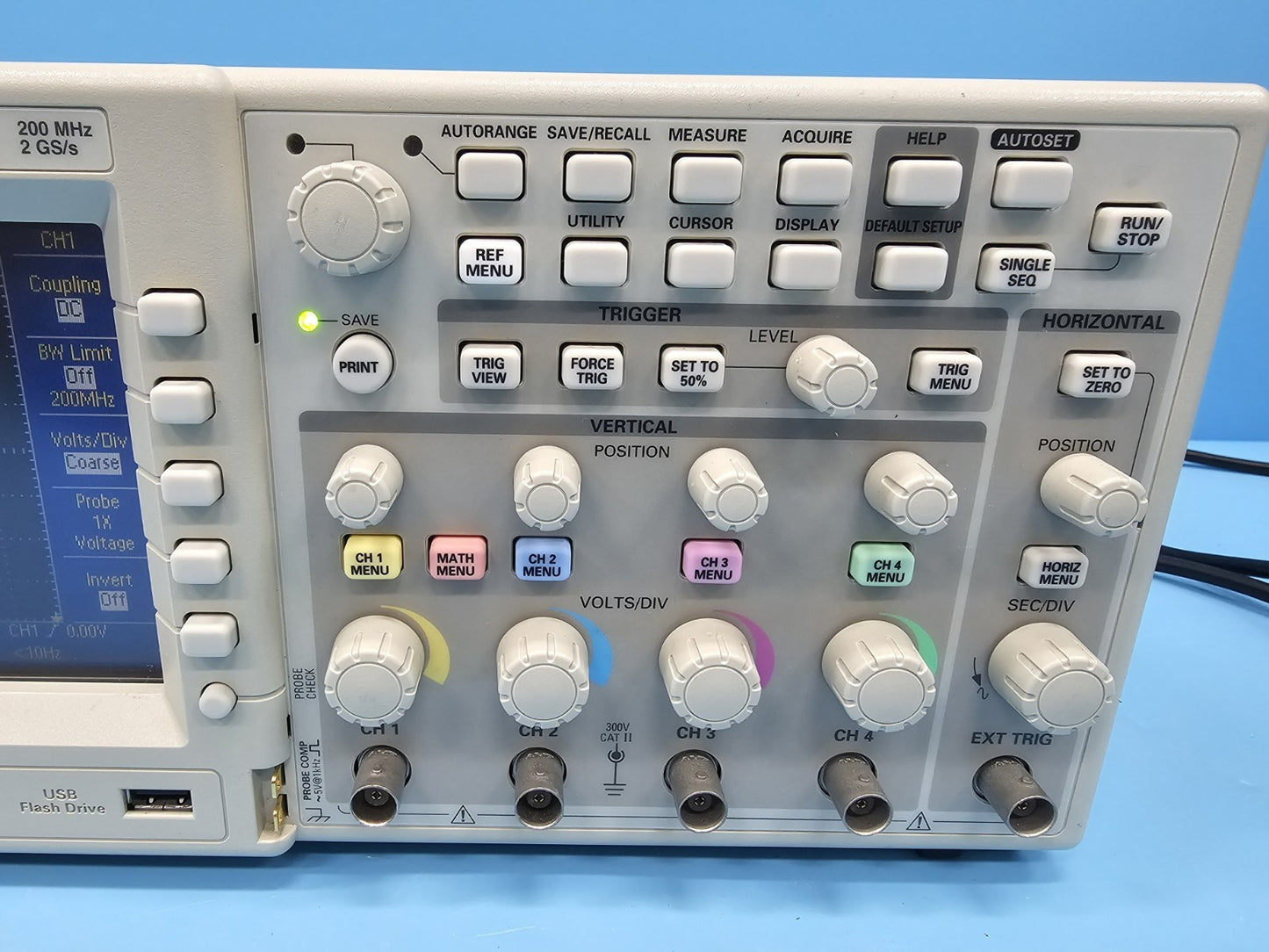 Tektronix TDS2024B 4-Channel 200MHz Digital Oscilloscope
