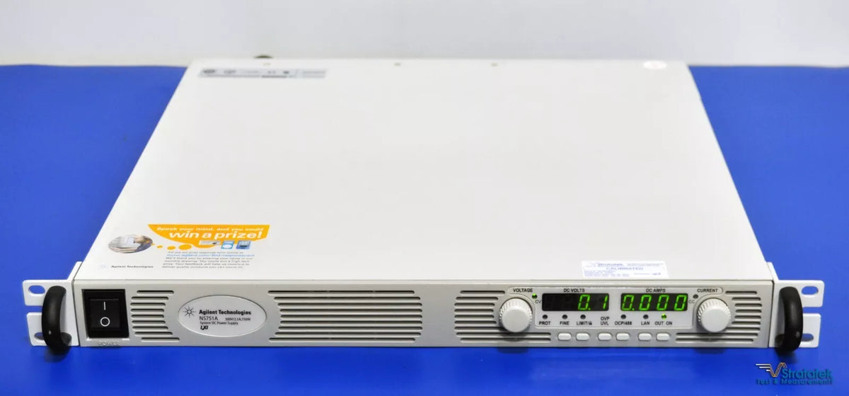 Agilent N5751A 300V/2.5A 750W DC Power Supply
