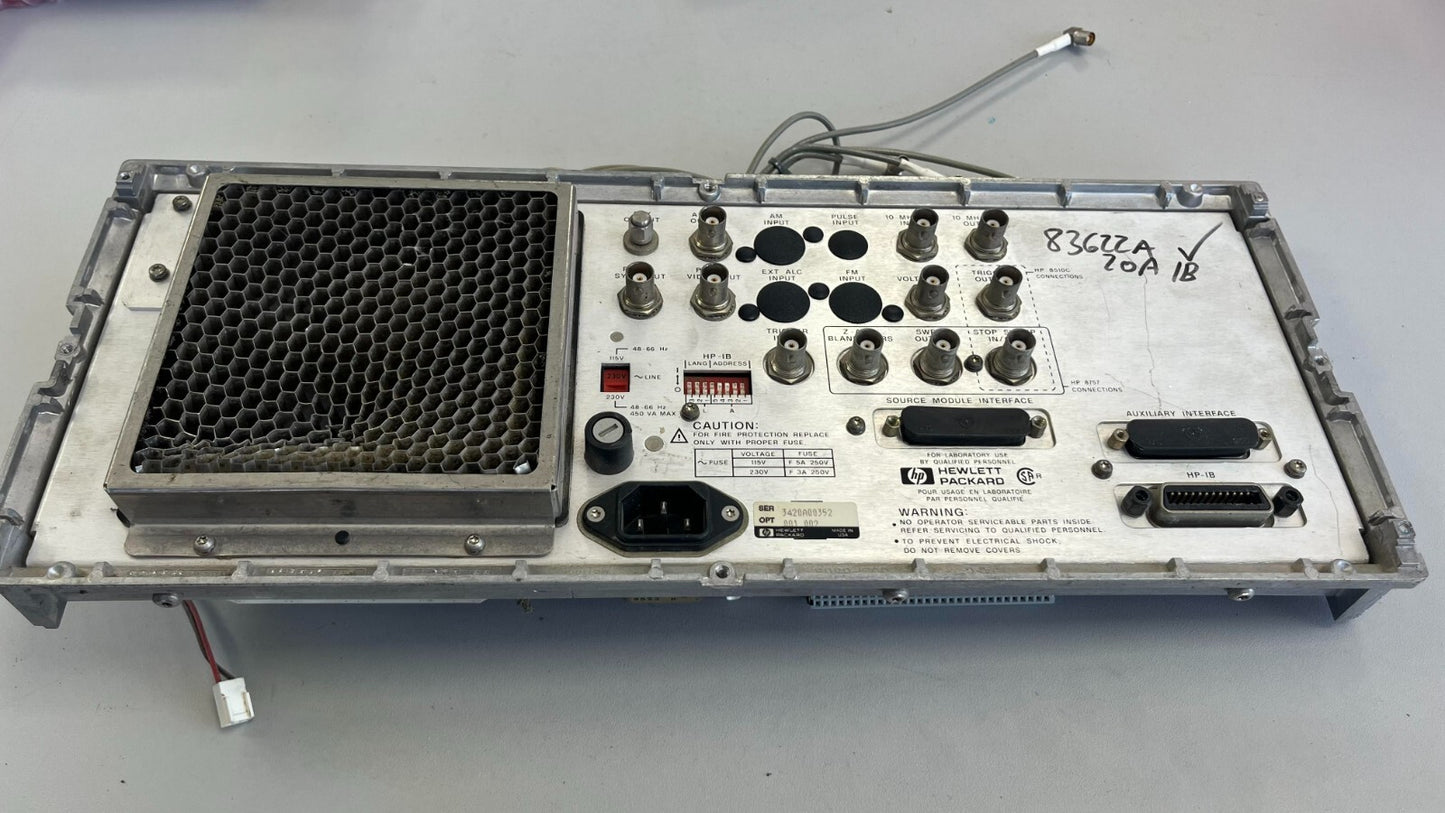 Agilent Back Panel FAN 83622A 83620A/B 8362B