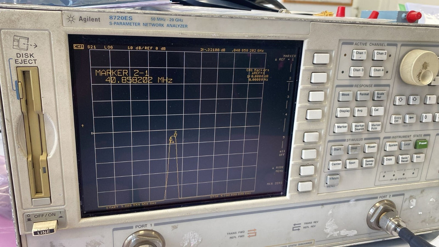 Band Pass Filter 4.4 GHz Center Frequency 40 MHz BW