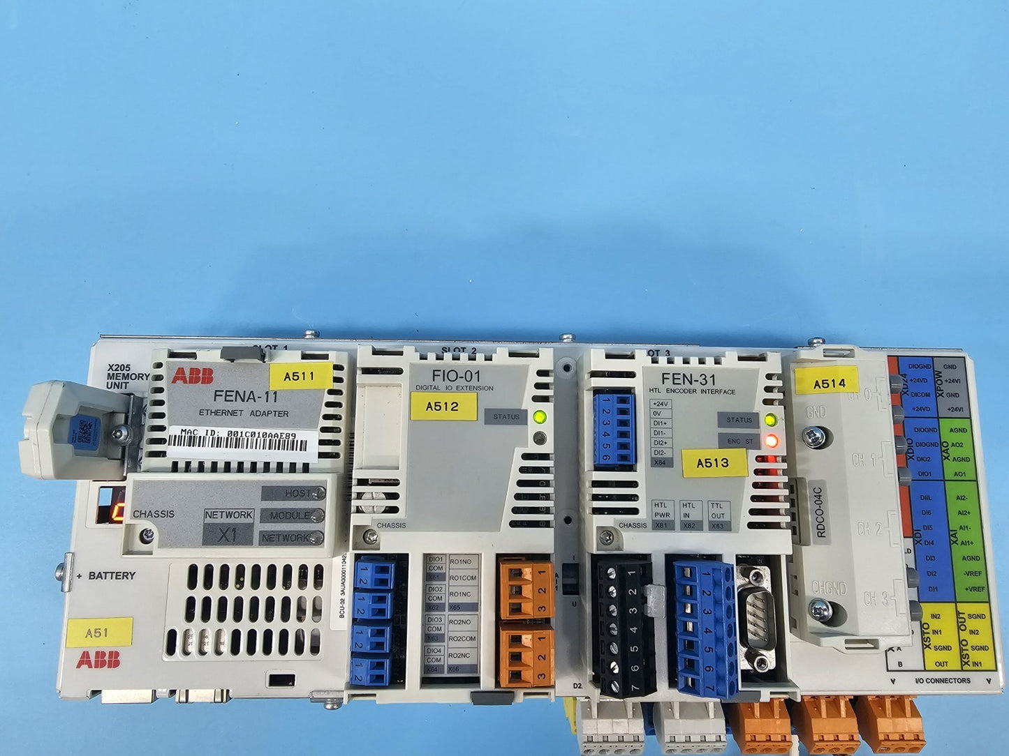ABB BCU-02 FENA-11 FIO-01 FEN-31 Controller