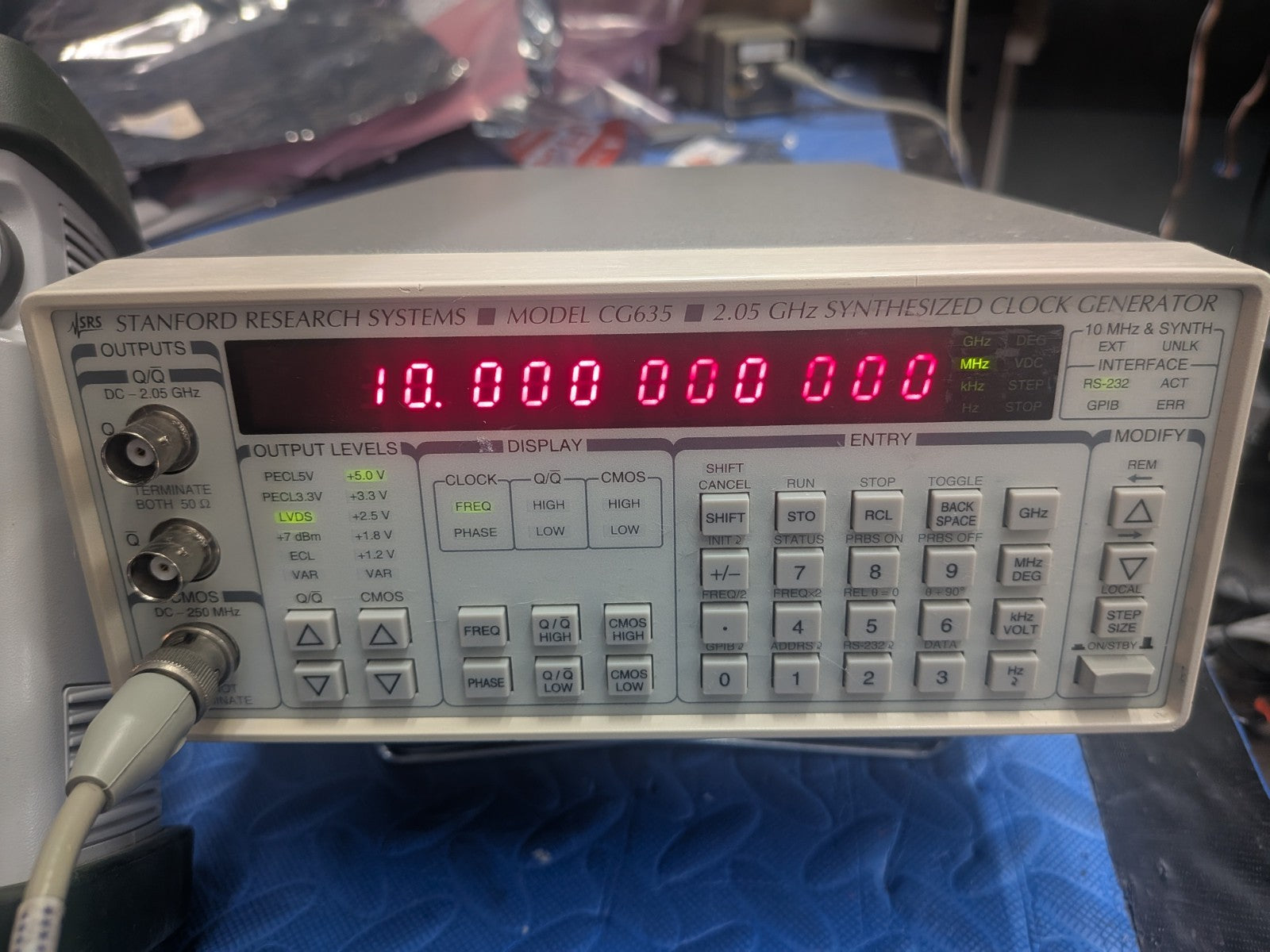 Stanford Research Systems CG635 2.05GHz Clock Generator Calibrated