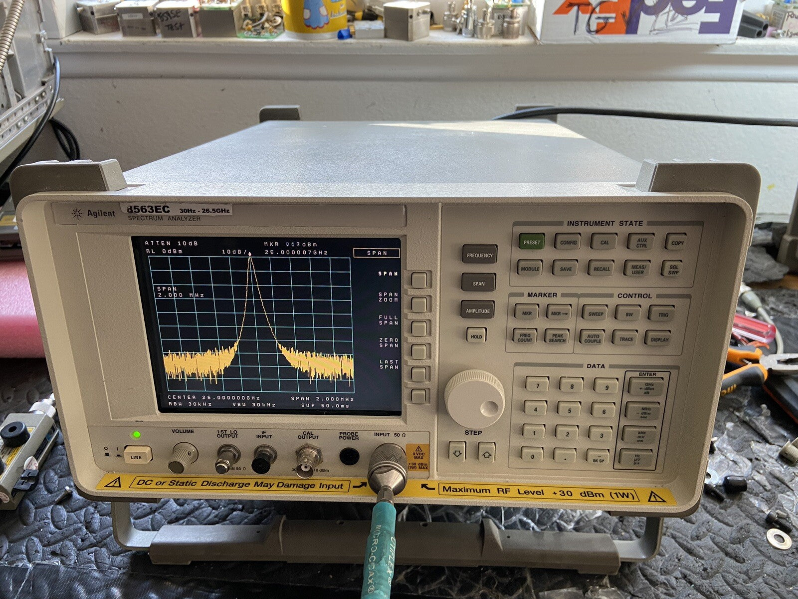 HP Agilent 8563EC Spectrum Analyzer 26.9GHz New LCD Calibrated
