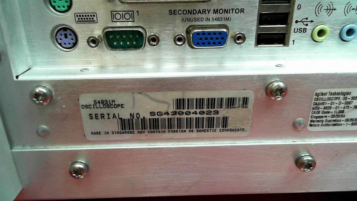 Agilent 54831M 600MHz Digital Storage Oscilloscope