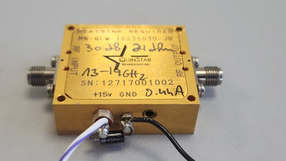 Quinstar Amplifier 13-19GHz 30dB 21dBm QLW16235030
