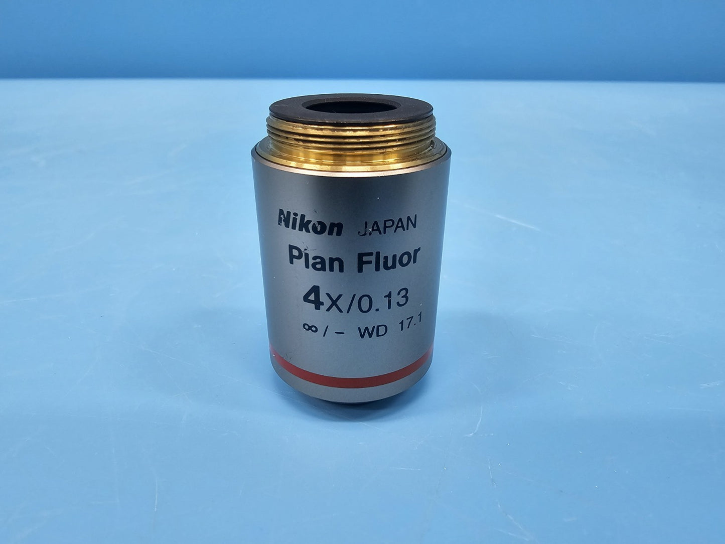 Nikon Plan Fluor 4X/0.13 Microscope Objective