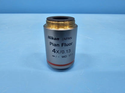 Nikon Plan Fluor 4X/0.13 Microscope Objective