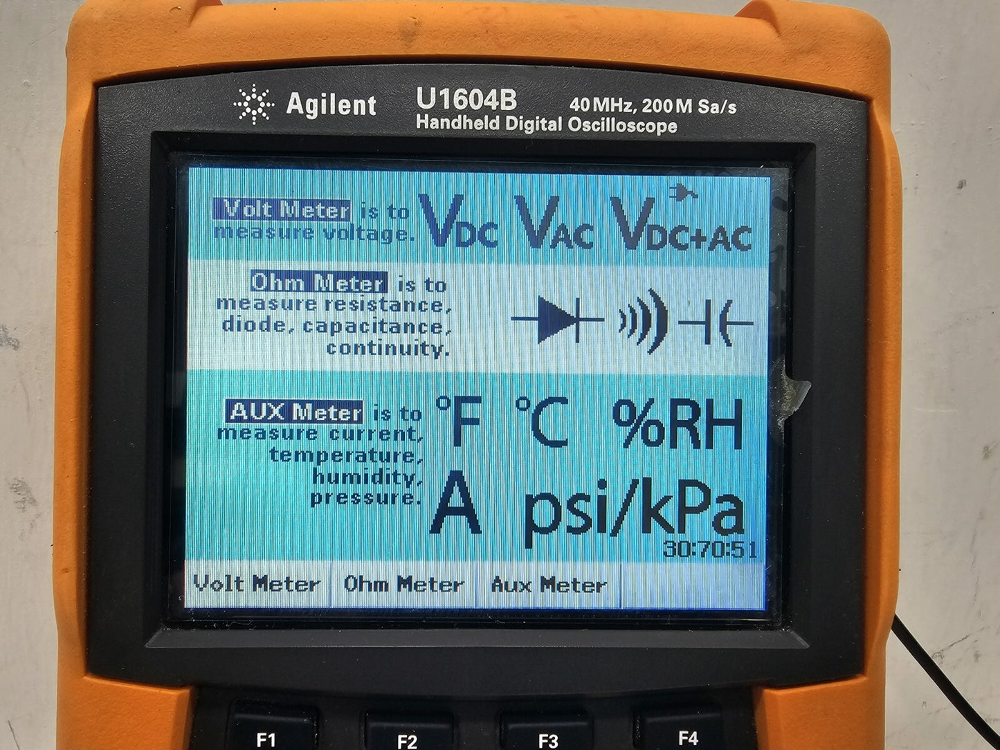 Agilent U1604B Handheld Digital Oscilloscope 40MHz