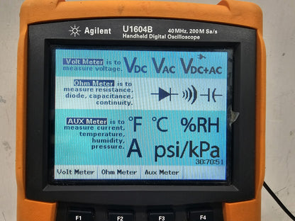 Agilent U1604B Handheld Digital Oscilloscope 40MHz
