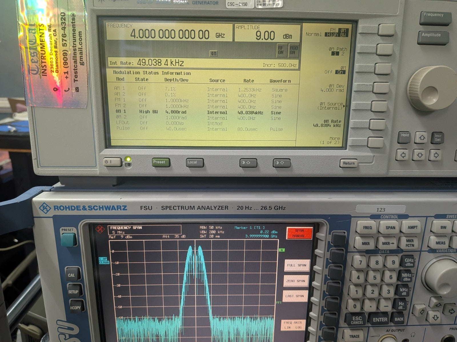 Agilent E4426B ESG-AP Series Signal Generator