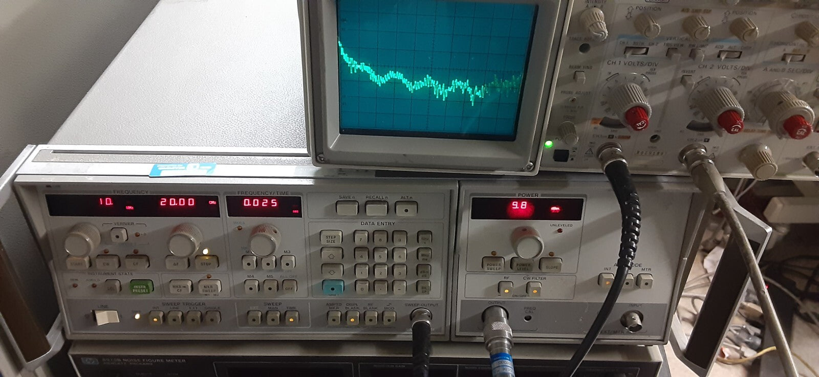 RF Detector 18 GHz Negative DC Output Oscilloscope