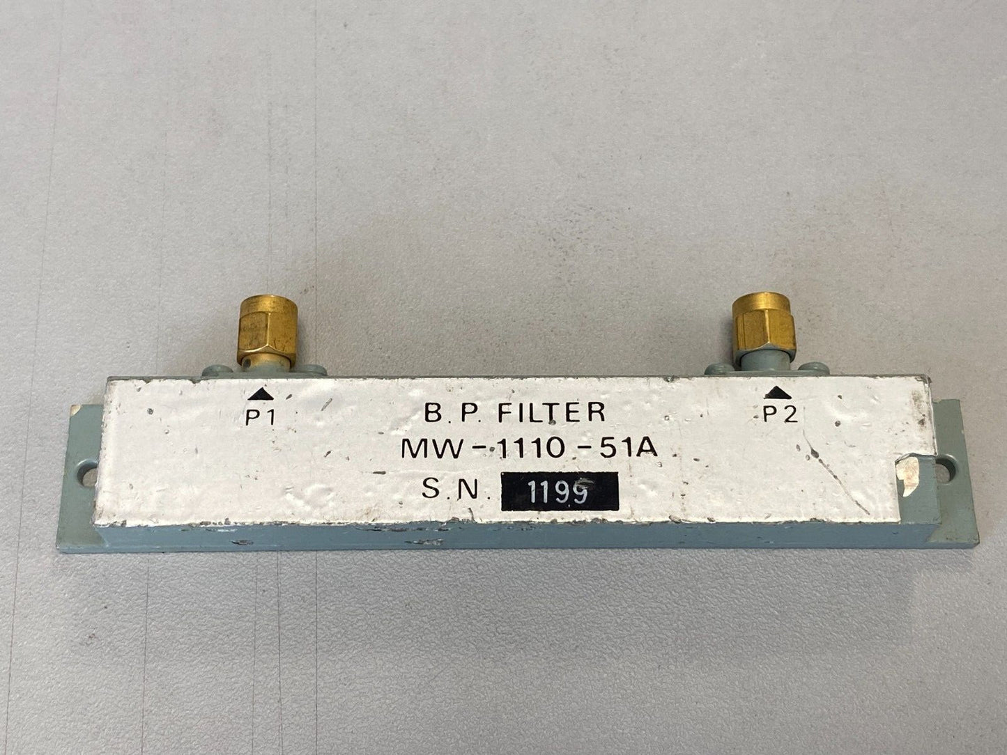 Band Pass Filter 6.9 GHz 155 MHz 2 dB