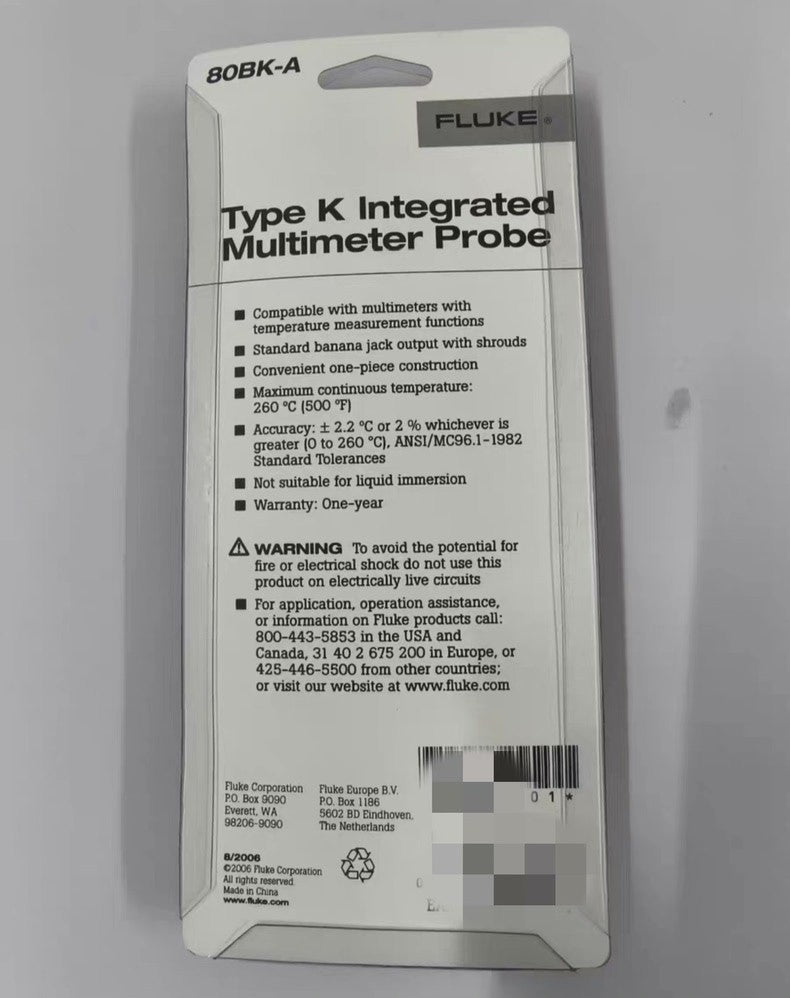 New 80BK-A Type K Thermocouple Probe