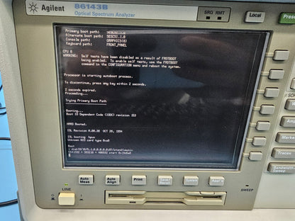 Agilent 86143B Optical Spectrum Analyzer Option 020