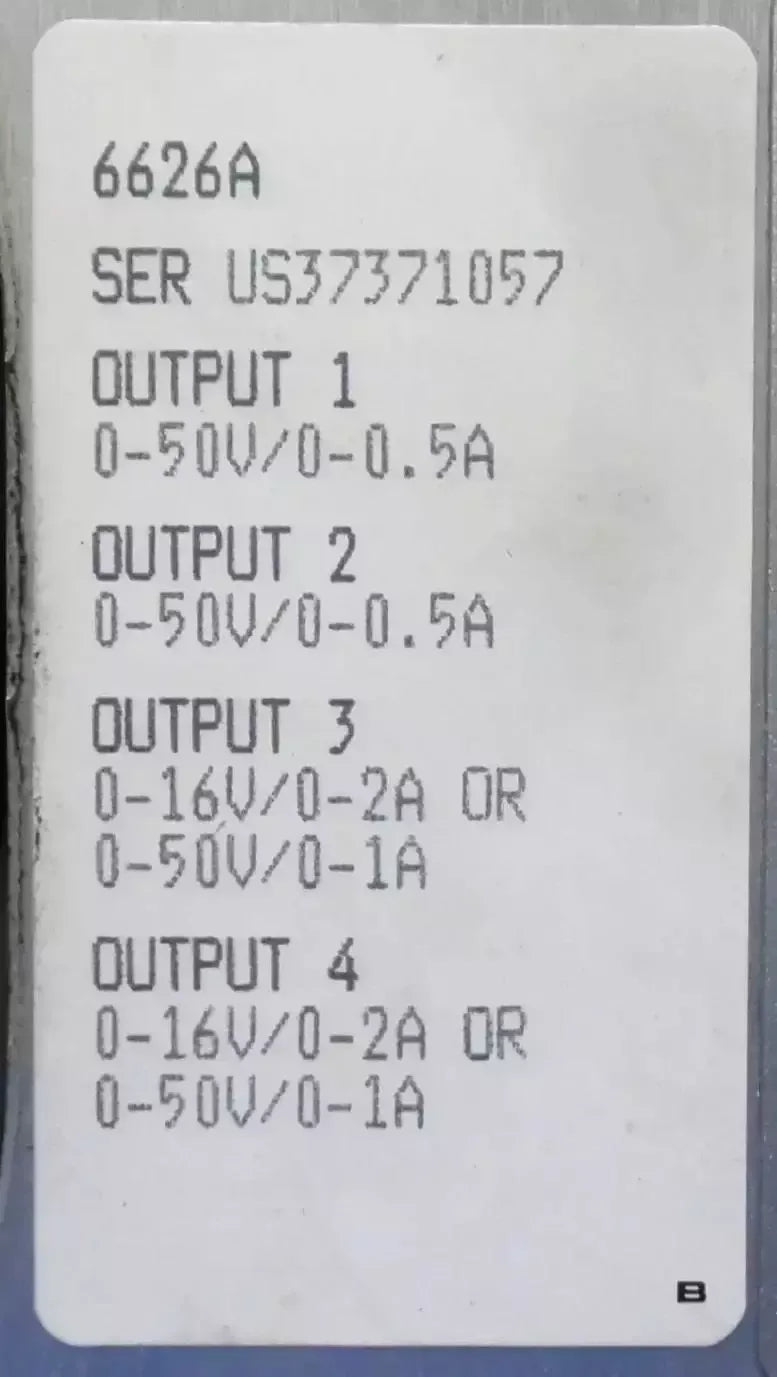 Agilent 6626A Programmable DC Power Supply